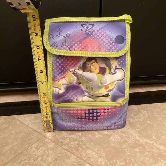 Buzz lightyear disney Pixar lunch box Pail insulated bag with sandwich holder - Picture 2 of 7